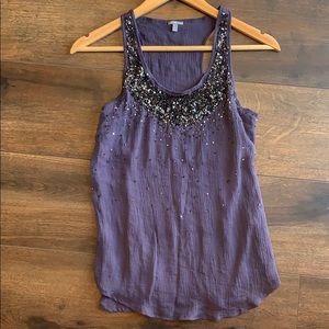 Charlotte Russe Sequin Tank; Size S